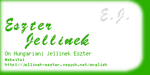 eszter jellinek business card